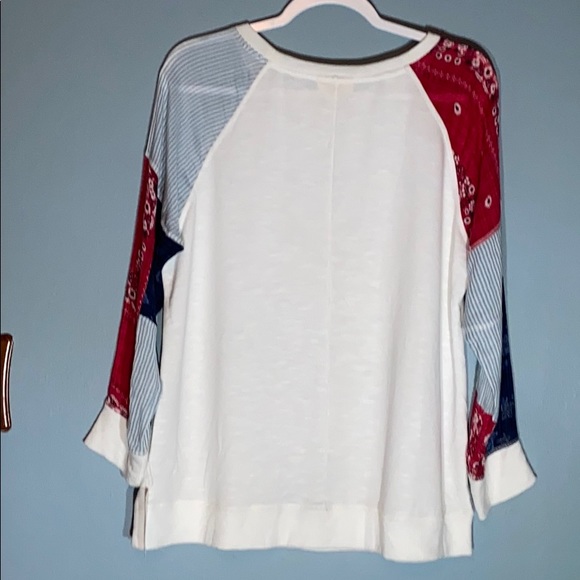 NWT Style & Co Americana Knit Sweatshirt - Picture 2 of 3